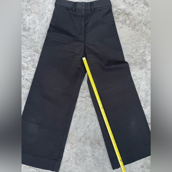 horses atelier black pants slimming highwaisted trouser wide leg cropped - Picture 3 of 8